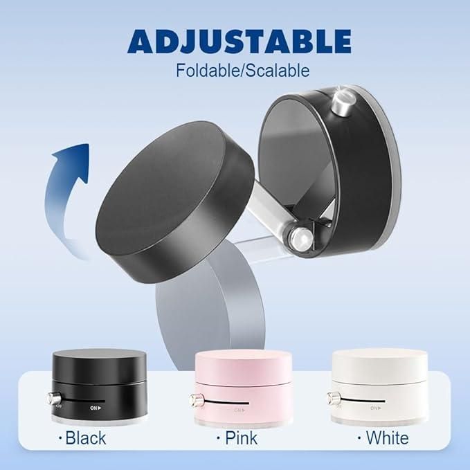 Vacuum Magnetic Suction Phone Holder | Foldable | 360° Rotatable | Double-Sided Magnetic Grip