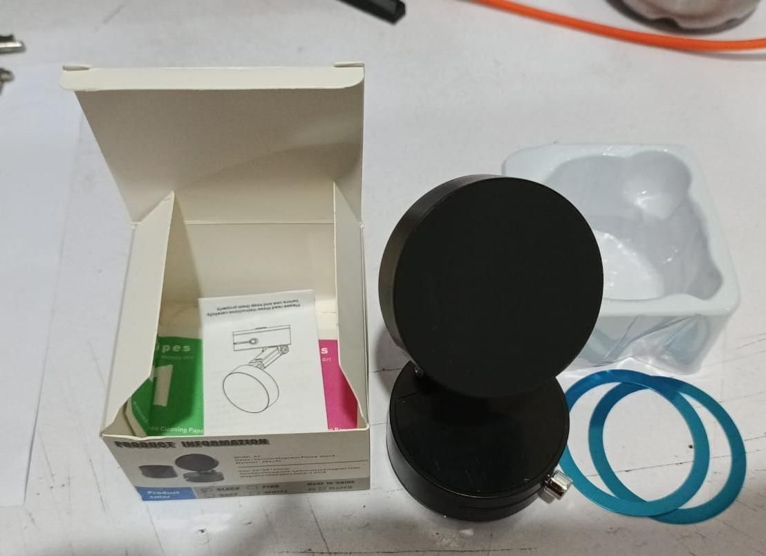 Vacuum Magnetic Suction Phone Holder | Foldable | 360° Rotatable | Double-Sided Magnetic Grip
